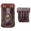 Leather Hair Scissor Holster Hairdressing Hair Cutting Bag