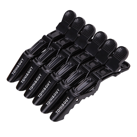 6pcs/lot Hairdressing Hair Clip Crocodile Plastic Clamps Claw Alligator Clips Barber For Salon Styling Hair Accessories Hairpin