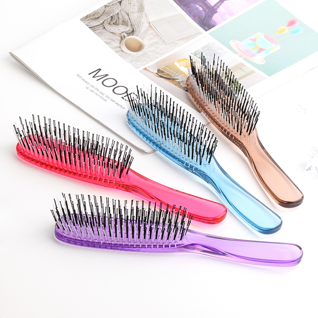 Hot Sale Soft Nylon Bristles Hair Comb Luxury Gifts for Women Detangling Salon Hair Brush