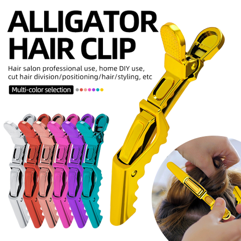 Wholesale Multi Color Plastic Grip Claws Hairpins Crocodile Hairclip Alligator Hair Salon Clips