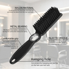 Multiple perspective display of the professional rotating men's beard brush