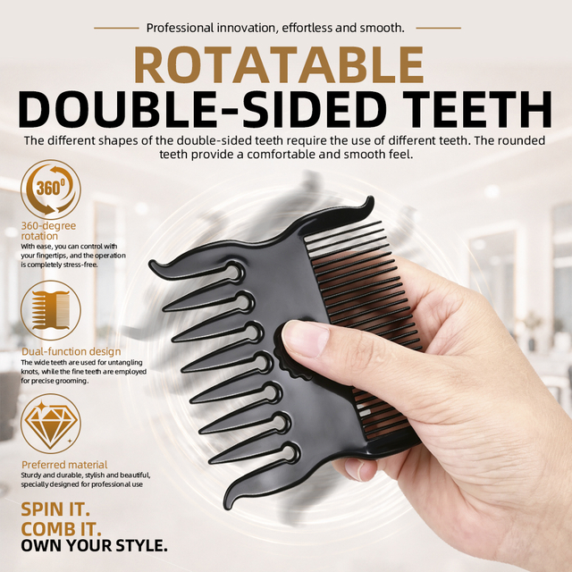 double sided hair comb
