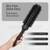 Boar and nylon mixed bristles for anti-static and smooth styling