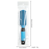 Hairstylist using professional hair brush in salon