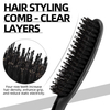 Tail comb handle teasing brush for professional salon use