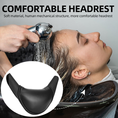 Shampoo Bowl Neck Rest Cushion with Dual Suction