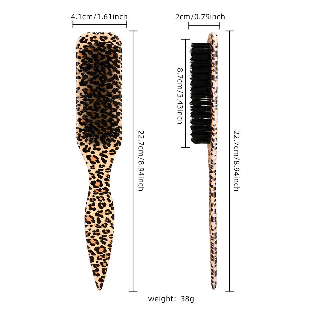 Leopard Print Beard Brush