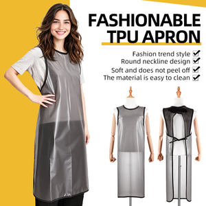 Fashion TPU hair stylist apron waterproof barber salon work apron