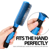 Flexible nylon bristle paddle brush for hair detangling