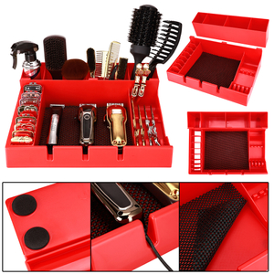 red barber clipper tray