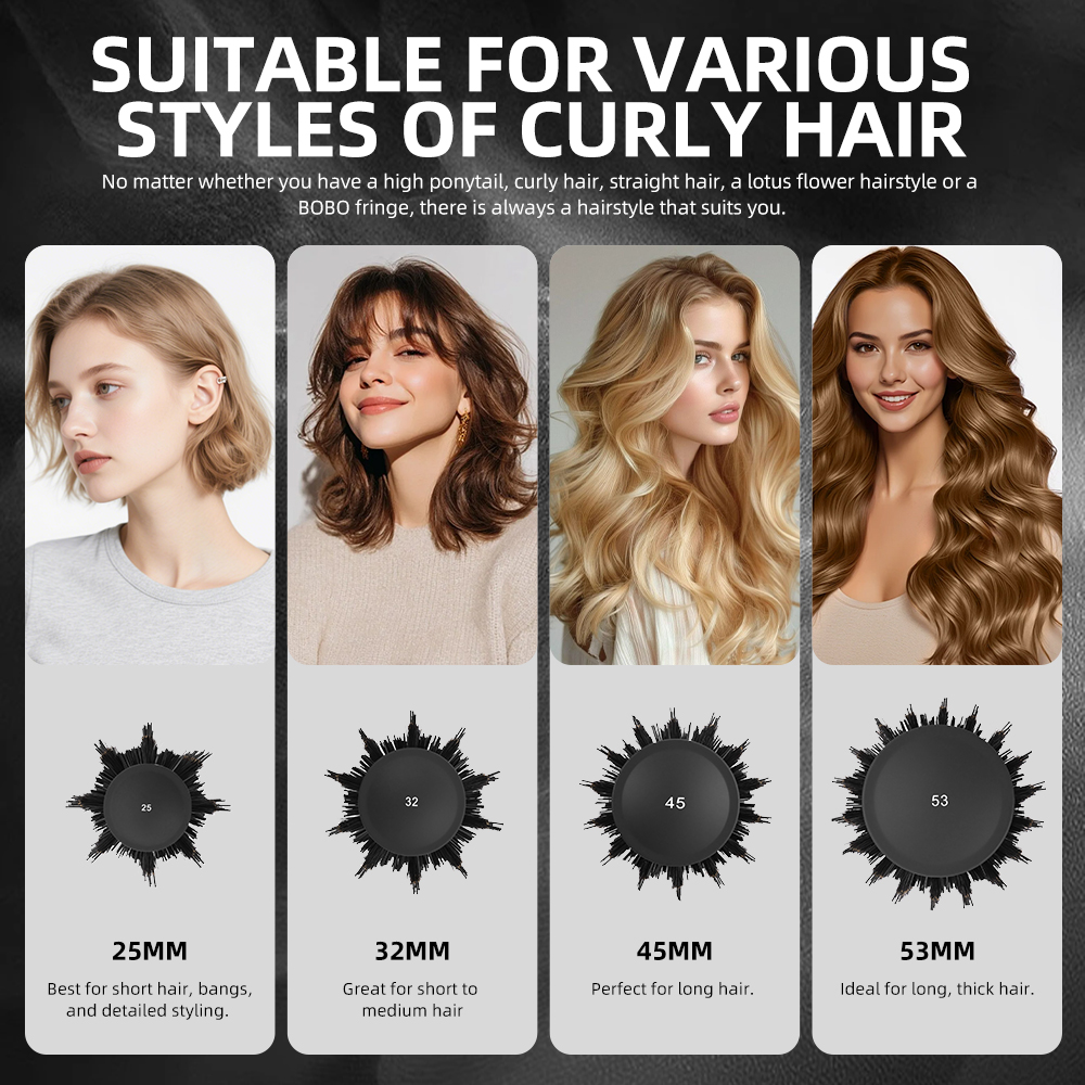 Anti-slip Handle Hair Brush